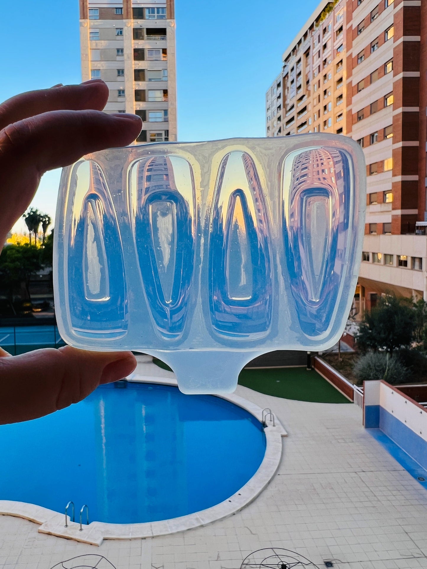 Hair clips Mold for epoxi and uv resin