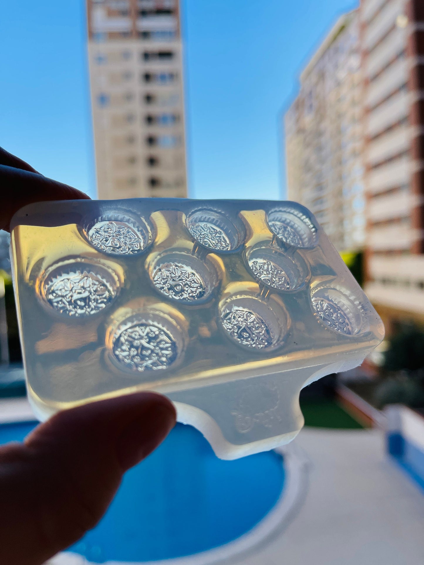 Cookies. Silicone mold modern earrings  . Mold for UV and epoxy resin.