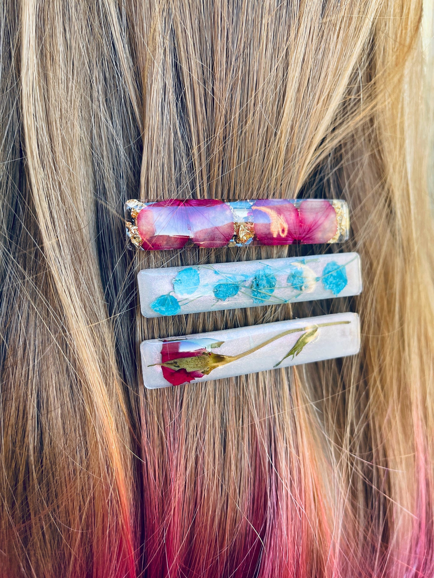 Hair clips6.5X1.2cm.  Mold for epoxi and uv resin