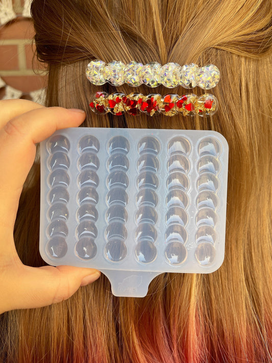 Hair clips mold 7X1.3cm.  Mold for epoxi and uv resin