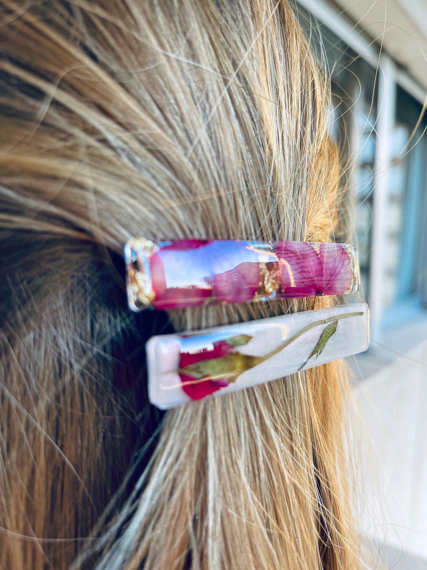 Hair clips6.5X1.2cm.  Mold for epoxi and uv resin