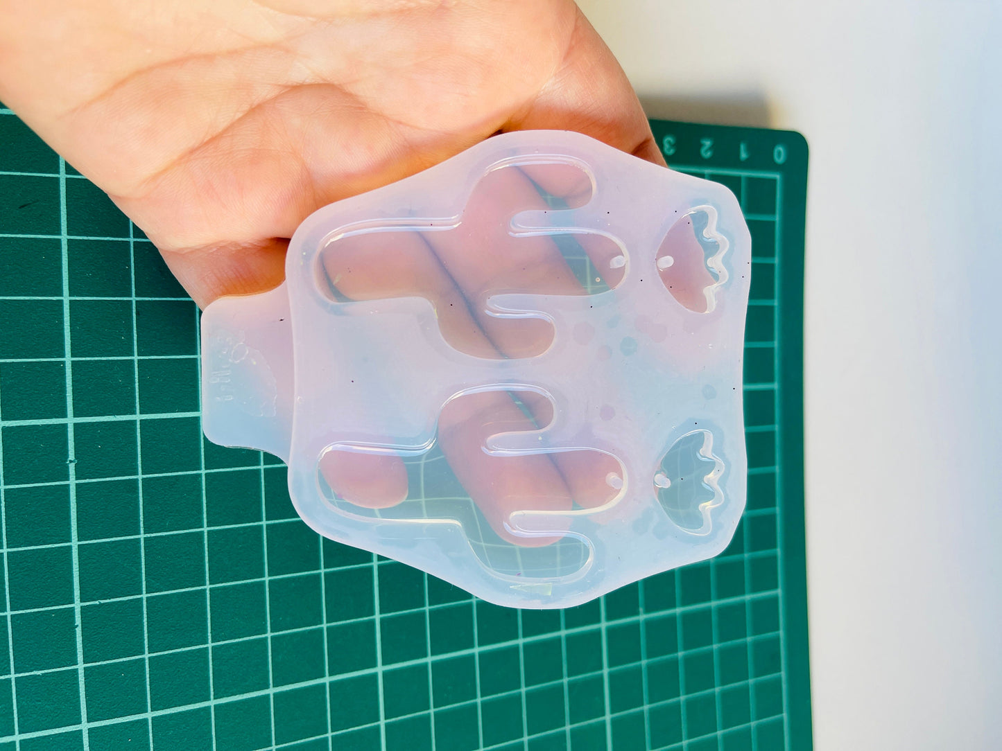 Сactus. Silicone mold for working with epoxy or UV resin.