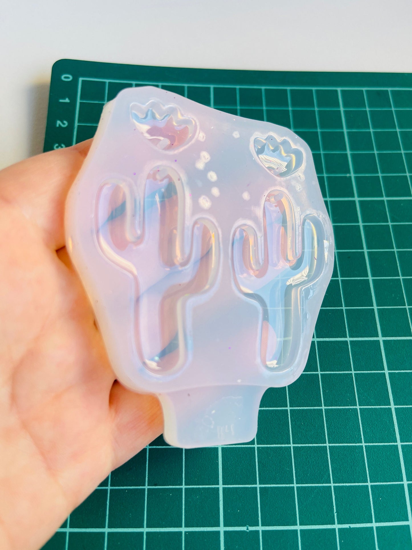 Сactus. Silicone mold for working with epoxy or UV resin.