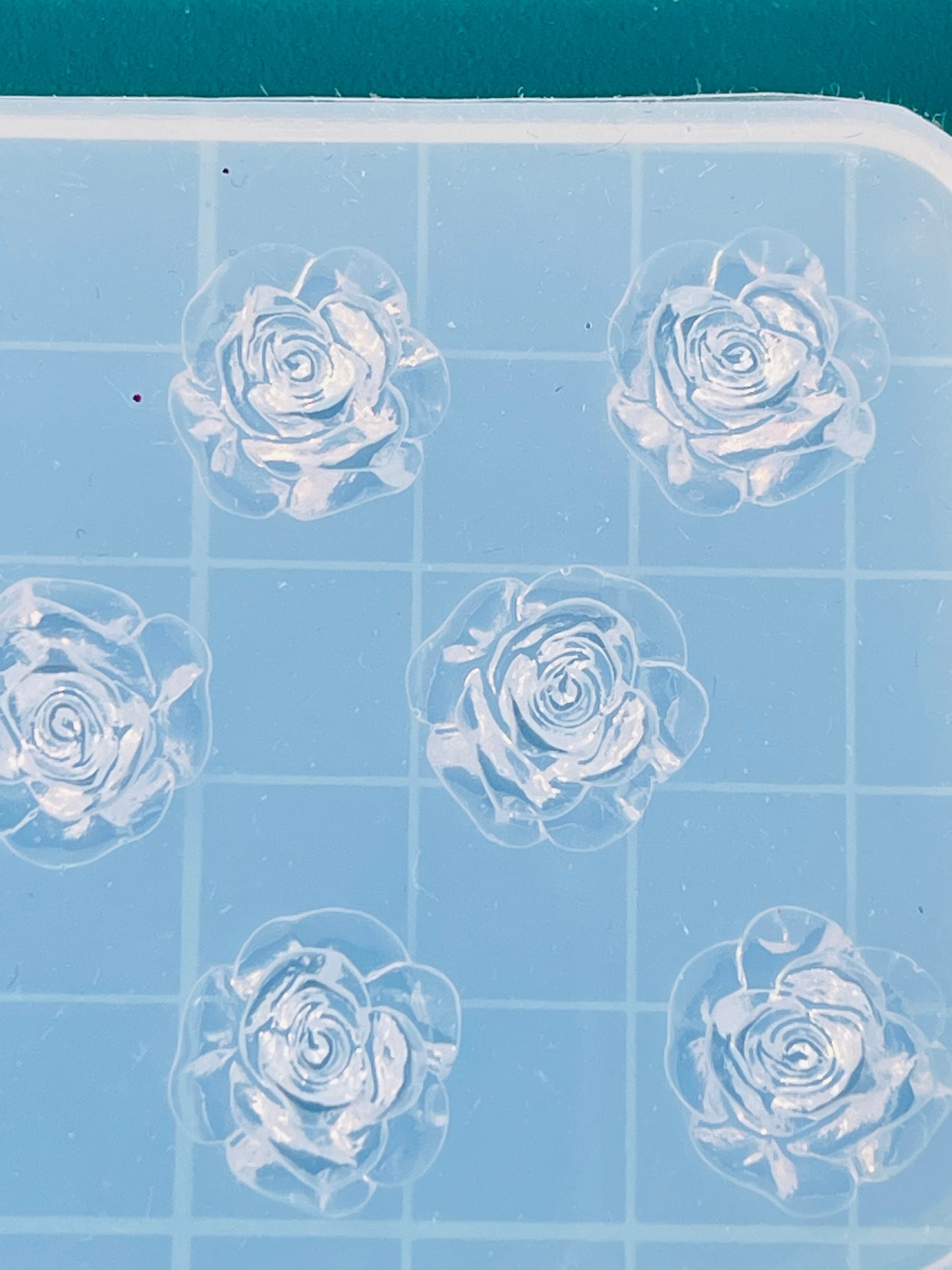 Mold rose flower for uv and epoxy. Set of stud earrings. Super glossy resin mold. Jewelry diy form flower pendant.