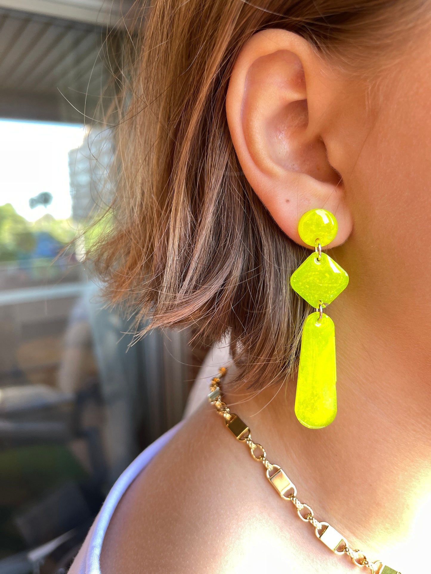 Silicone mold modern earrings  . Mold for UV and epoxy resin.