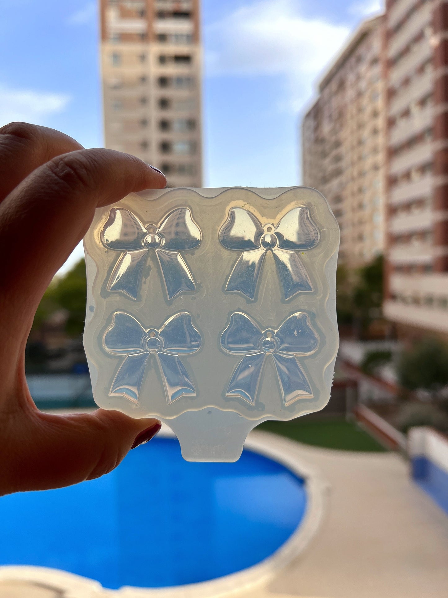 Mold bows for uv and epoxy. Set of earrings. Super glossy resin mold. Jewelry diy form bows pendant.