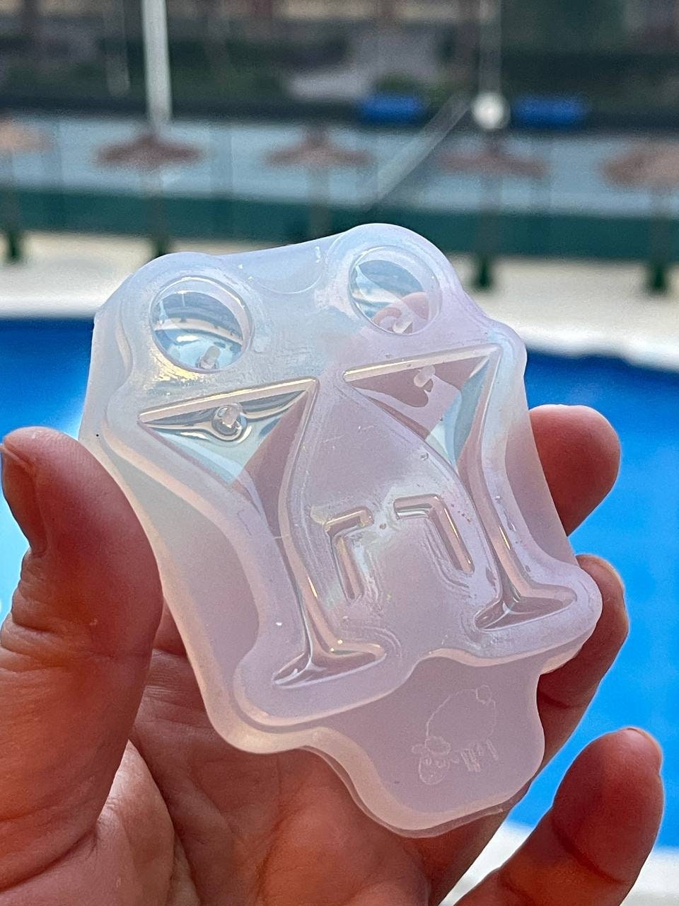 Silicone earrings Martini. Mold for epoxy and UV resin. Super glossy resin form. Martini shaped jewelry earrings. Rubber form.